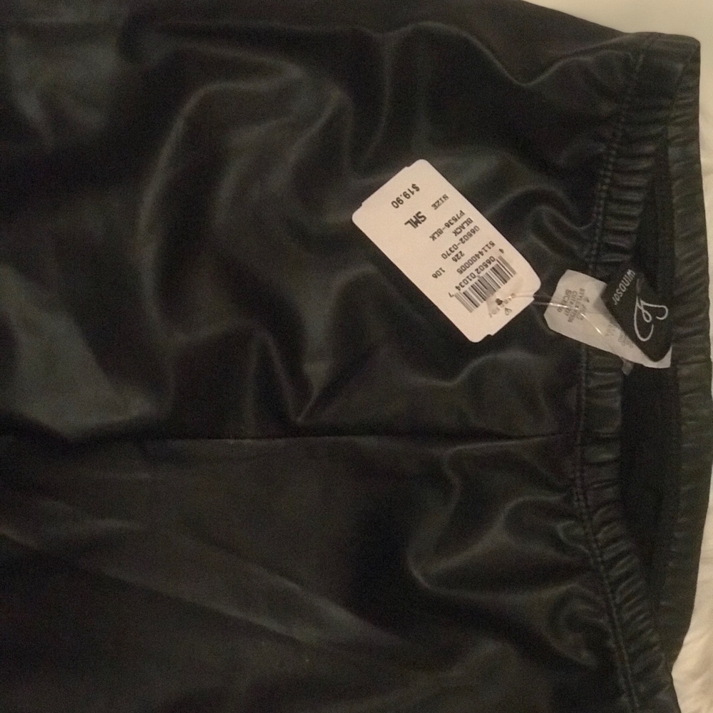 Windsor Black Leather Leggings